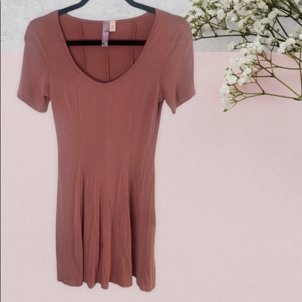 Francesca’s | Alya|| pink A-Line Dress